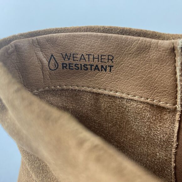 Womens Vionic Size 9.5 Boots Brown Suede Slouch Ankle Weather Resistant Comfort - Picture 9 of 12